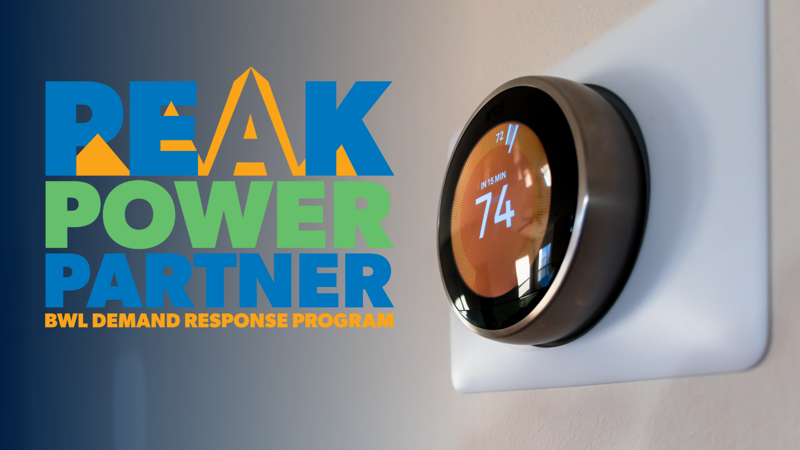 smart thermostat on the wall