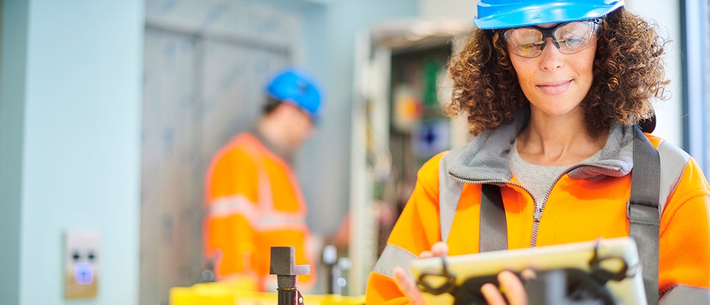 woman working